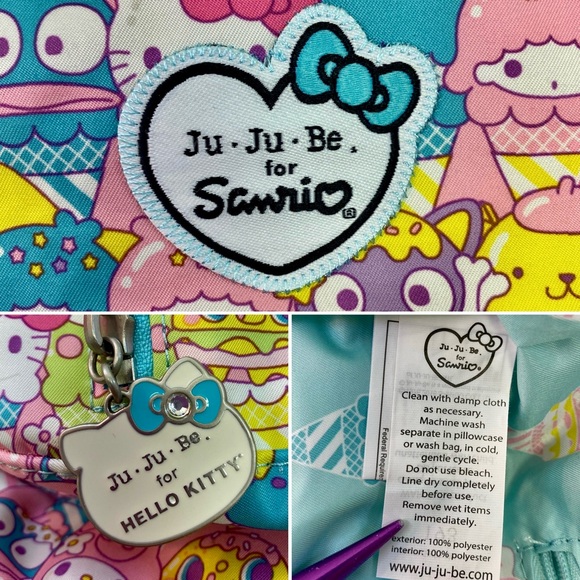 Jujube Sanrio Hello Kitty Be Sporty Sanrio Sweets Ice Cream Cones Backpack Rare! - Picture 6 of 15